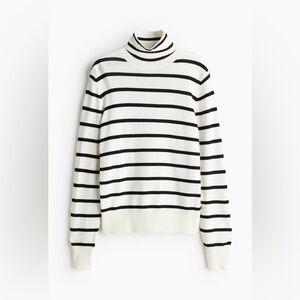 H&M Black and White Striped Sweater